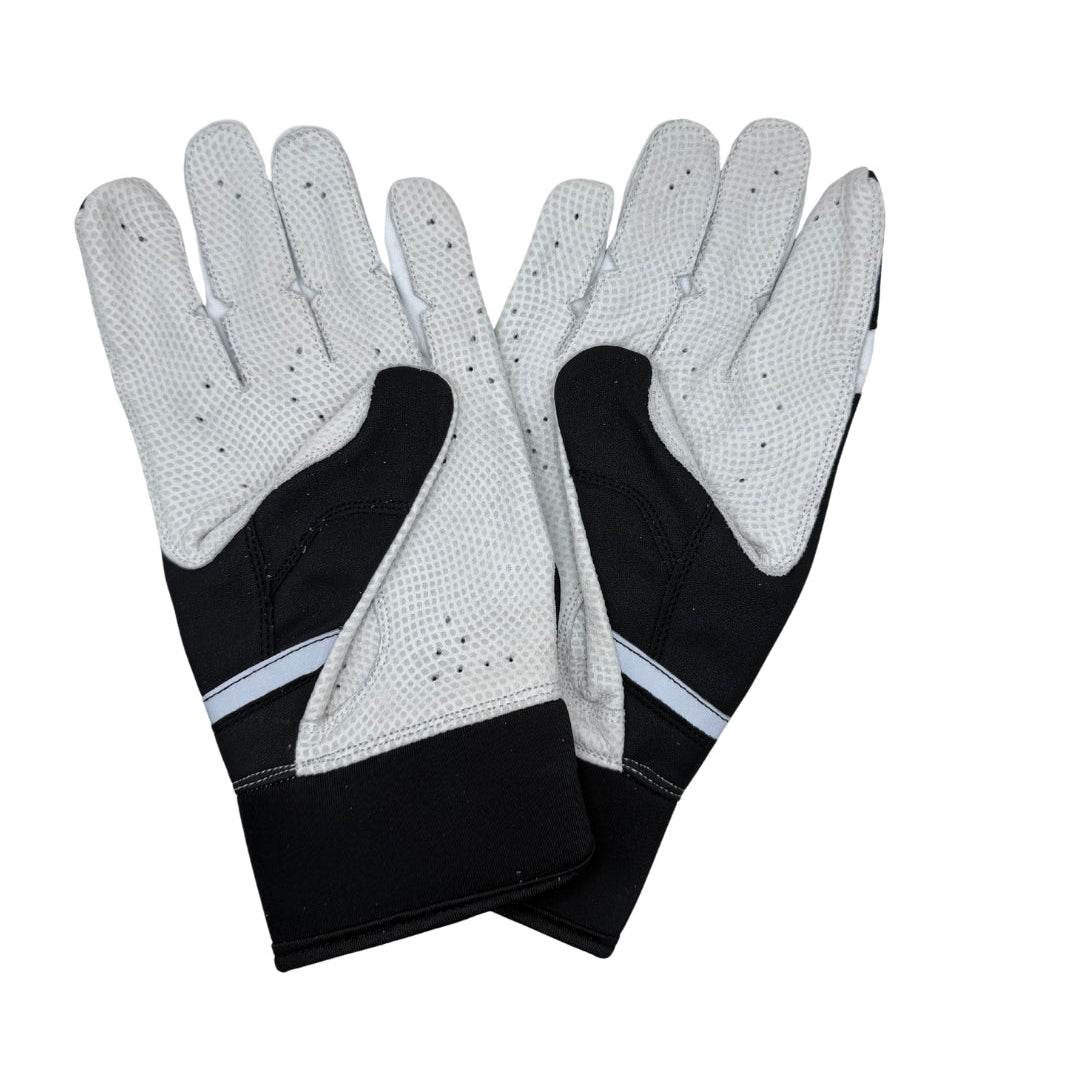 Leather Batting Glove - Black/White