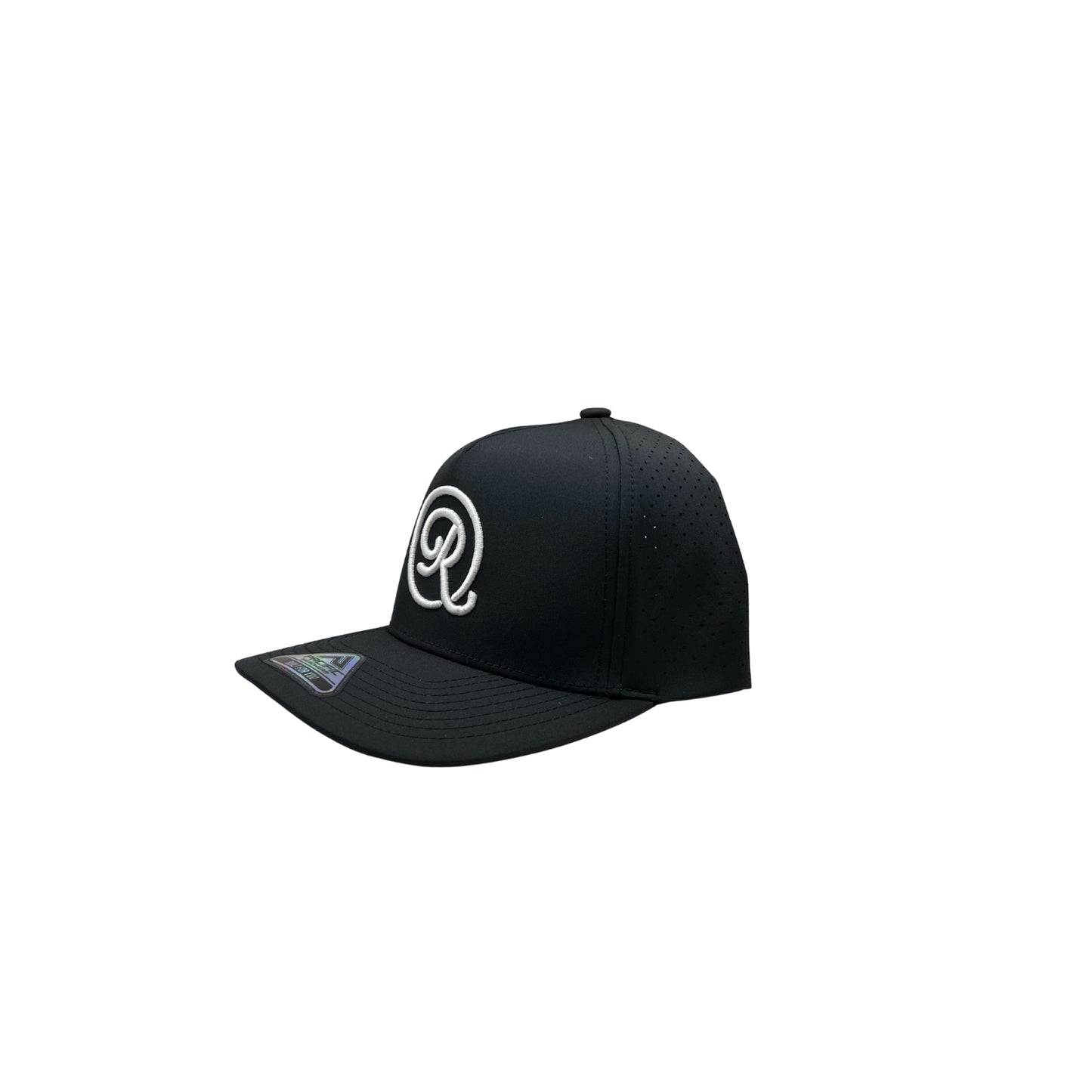 Icon Perforated Snapback - Black