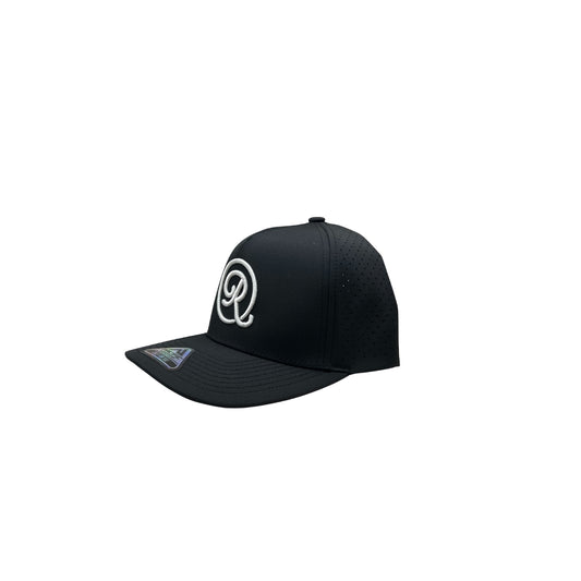 Icon Perforated Snapback - Black