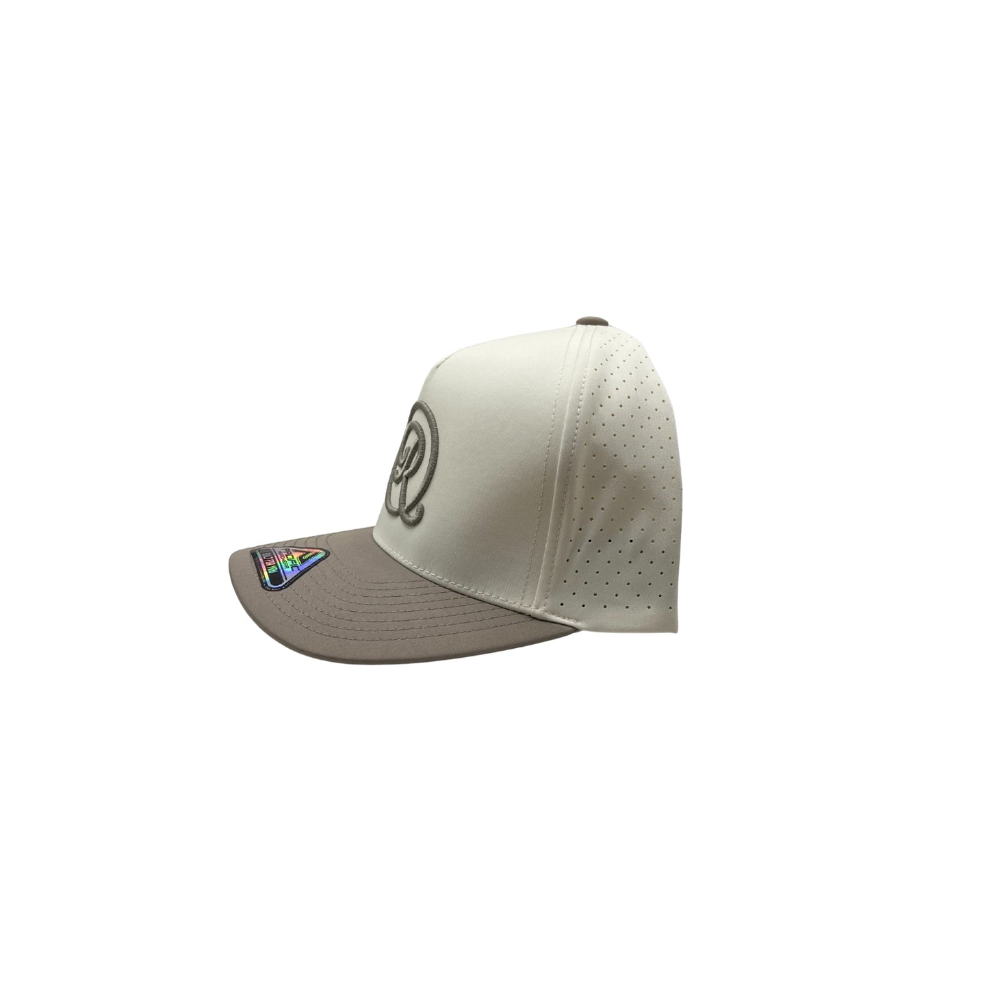 Icon Perforated Snapback - Vintage White/Mink