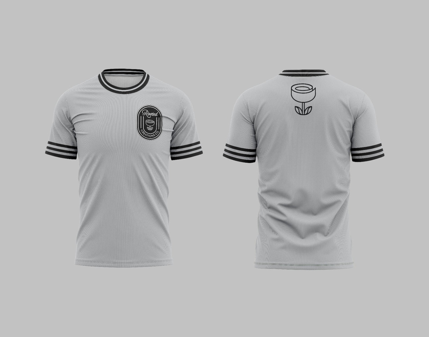 Vertical Badge Jersey - Grey/Black