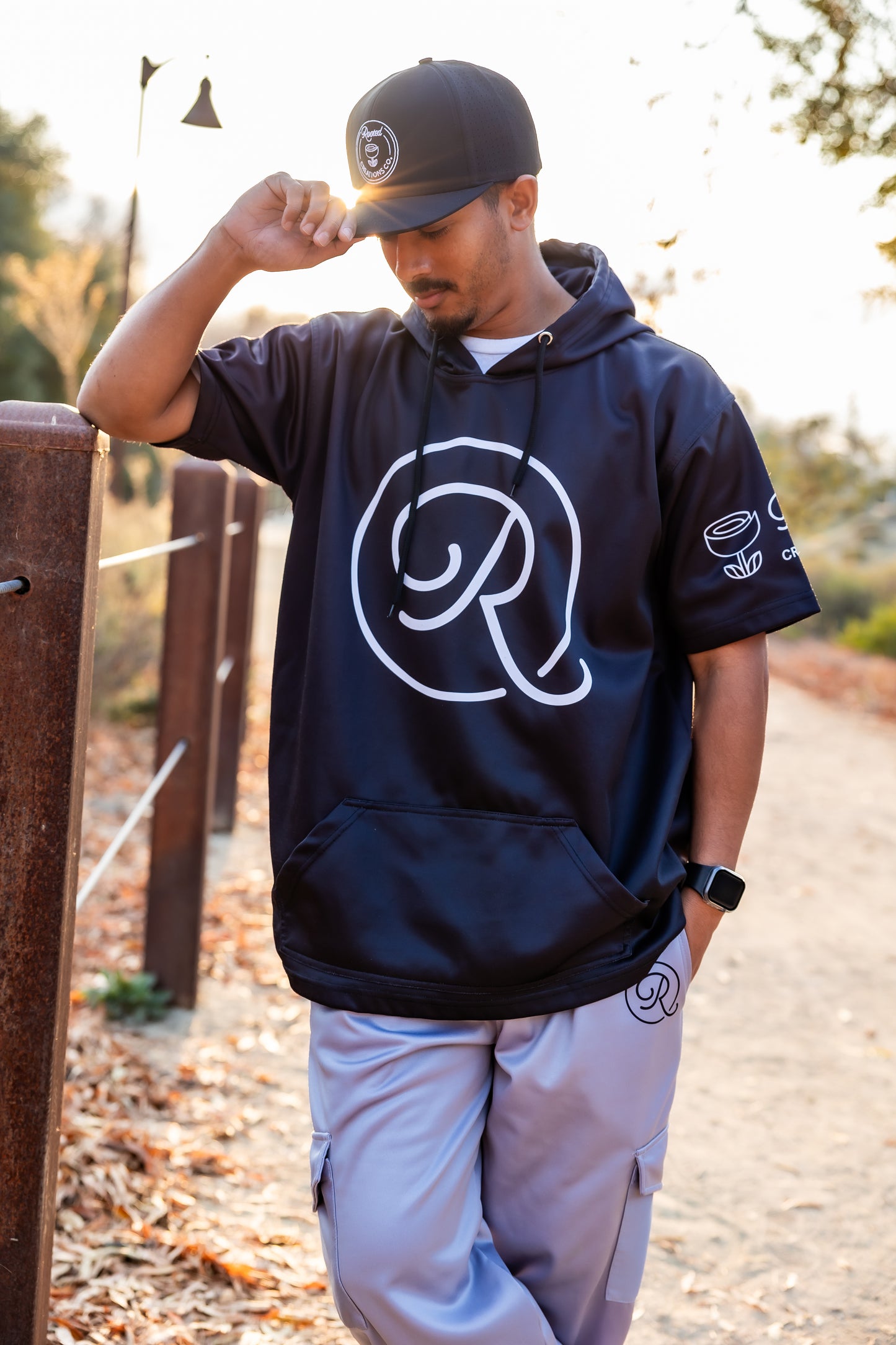 OG Short Sleeve Hoodie - Black