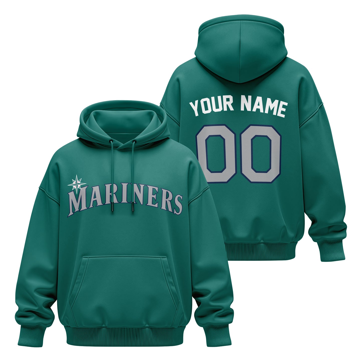 PVLL Mariners Personalized Name & Number Pullover Hoodie