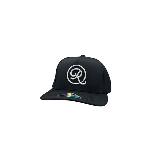 Icon Perforated Snapback - Black