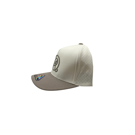 Icon Perforated Snapback - Vintage White/Mink