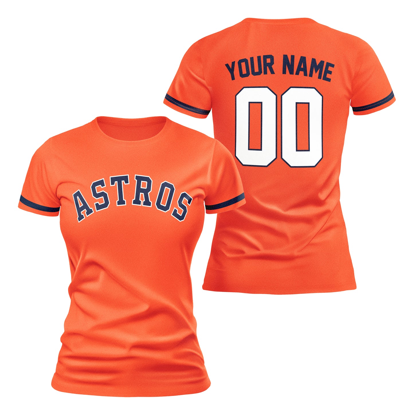 PVLL Astros Personalized Name & Number Womens Tee