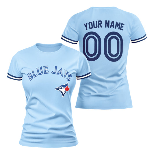 PVLL Blue Jays Personalized Name & Number Womens Tee