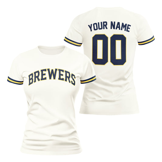 PVLL Brewers Personalized Name & Number Womens Tee