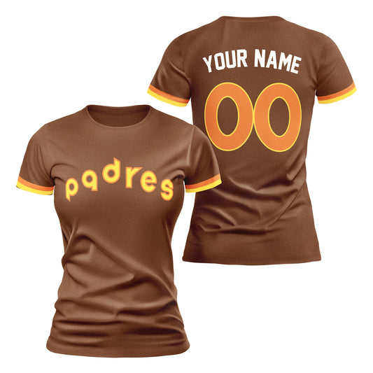 PVLL Padres Personalized Name & Number Womens Tee