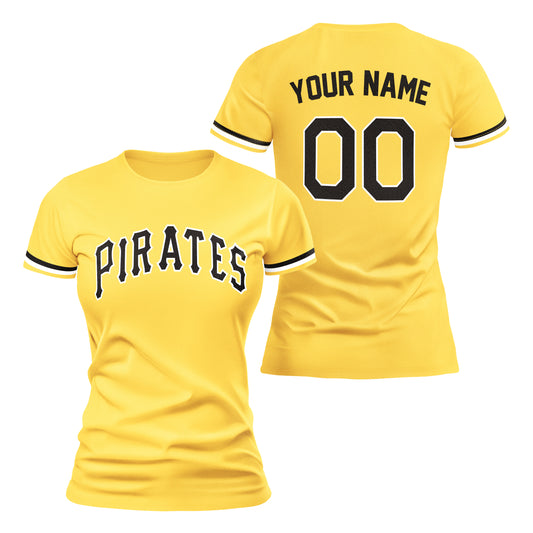 PVLL Pirates Personalized Name & Number Womens Tee